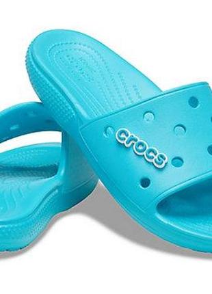 Crocs classic slide оригінал сша j6 38-39 (24 см.) сланці шльопанці шльопки original підліткові крокс крокси