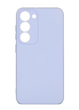 Чехол с рамкой камеры silicone cover a samsung galaxy s23 lilac