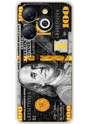 Чохол силіконовий з картинкою на infinix smart 8 (dollars money)