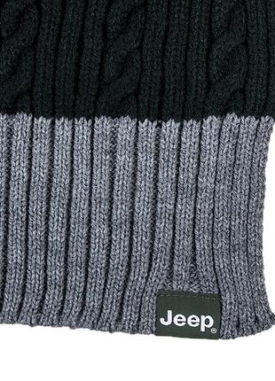 Чоловічий шарф jeep twisted tricot scarf j22w різнокольоровий one size (o102603-b327)2 фото