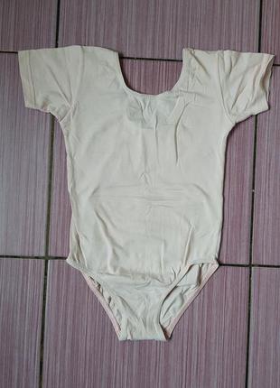 Світло-рожеве боді для гімнастики акробатики танців