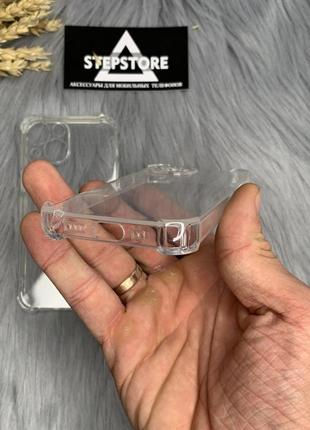 Чехол прозрачный противоударный full camera для iphone 13 mini 5.4 толстый силиконовый с уголками 3