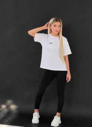 Женская футболка nike базовая однотонная размер xl белая