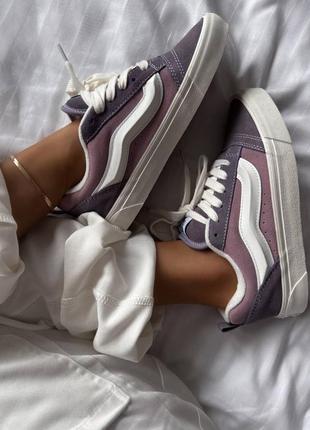 Женские кеды vans knu school “violet”1 фото