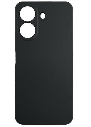 Чехол fiji style для xiaomi redmi 13c силикон бампер с защитой блока камер черный