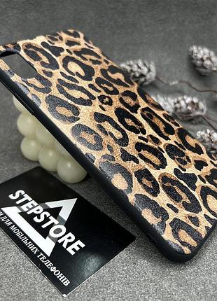Чохол для Xs max чохол з леопардовим принтом матовий силіконовий протиударний