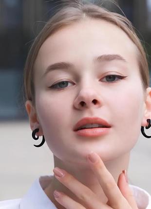 Сережки равлики моносерега 5, 6, 8мм, 2 шт