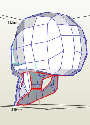 Paperkhan набор для создания 3d фигур череп голова паперкрафт papercraft подарок сувернир игрушка конструктор4 фото