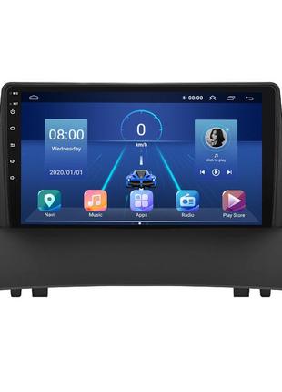 Штатна магнітола lesko для renault megane ii 2002-2006 екран 9" 6/128gb 4g wi-fi gps top 13шт