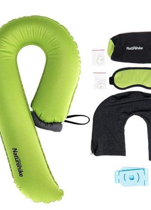 Набір для сну u-shaped inflatable pillow 20zt nh20zt004 green