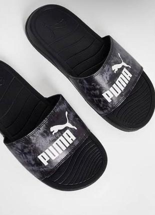 Оригінальні тапки puma «popcat 20 tie dye sliders»