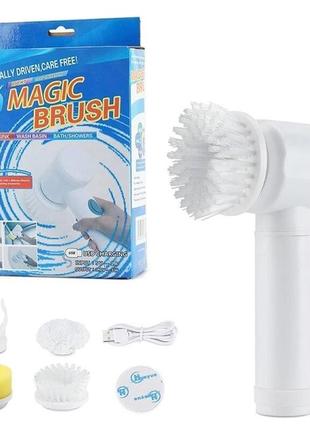 Электрическая щетка для мытья посуды ванной раковины magic brush1 фото