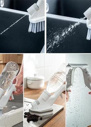 Щётка для уборки 4в1 с распылителем water spray cleaning kits6 фото