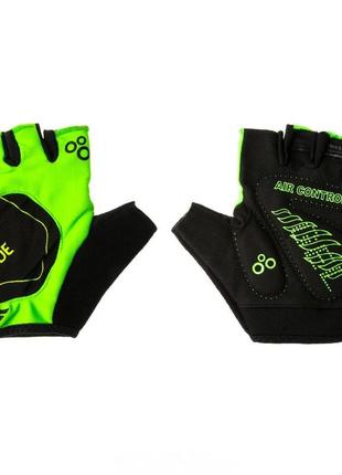 Перчатки вело onride  catch зелёный/чёрный xl