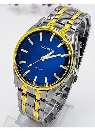 Мужские стильные наручные часы goldlis