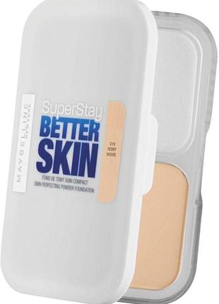 Пудра для обличчя maybelline new york super stay better skin powder 010 — ivory