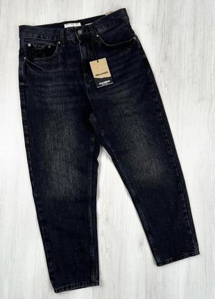 Темно-серые джинсы с фейдом фасон relaxed fit новые с бирками