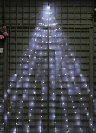 Світлодіодна гірлянда кінський хвіст 3м, 510 led, холодний білий / новорічна гірлянда