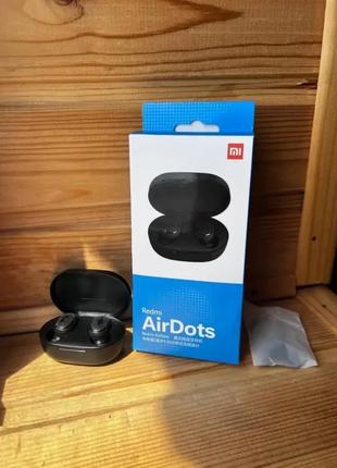 Бездротові bluetooth-навушники v5.0 xiaomi Redmi airdots 3 навушники з кейсом вакуумні чорні