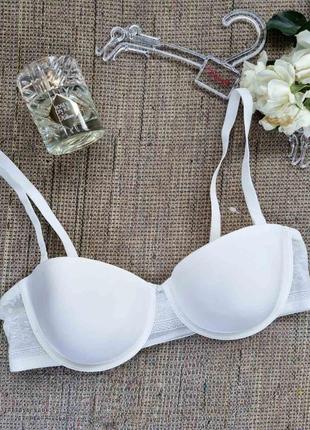 Бюстгальтер sloggi zero lace by triumph бесшовный белый