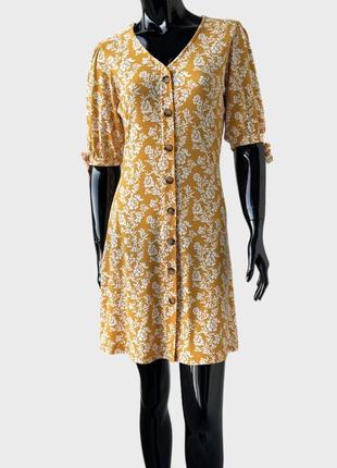 Вискозное платье f&f на пуговицах