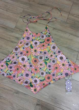 Топ boohoo в цветочный принт