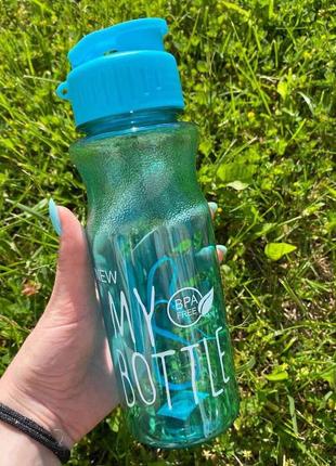 Бутылка для воды и напитков my bottle 600 мл голубая wb-379