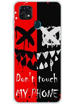 Чохол силіконовий з картинкою на zte blade 20 smart (ілюстрація не чіпай мій телефон)