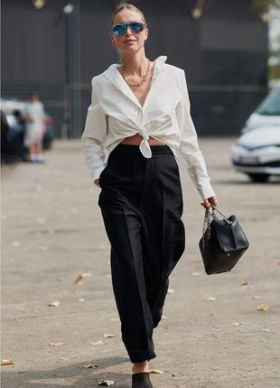 Брюки з тонкої вовни massimo dutti, штани всесезон
