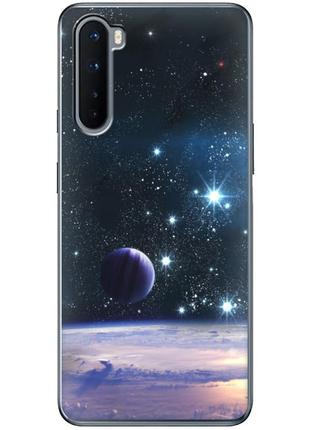 Чехол силиконовый с картинкой на oneplus nord (космос)