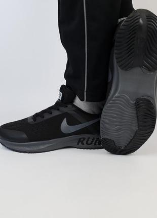 Летние кроссовки репл. текстиль мужские черные с серым nike vaporfly 3 run black grey. мужская обувь найк6 фото