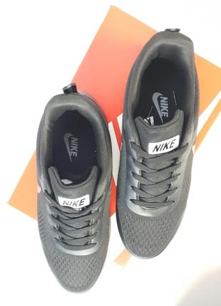 Летние кроссовки репл. текстиль мужские черные с серым nike vaporfly 3 run black grey. мужская обувь найк7 фото