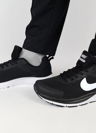 Мужские кроссовки репл. черно-белые nike shield black white. кроссовки репл. летние для мужчин черные с белым7 фото