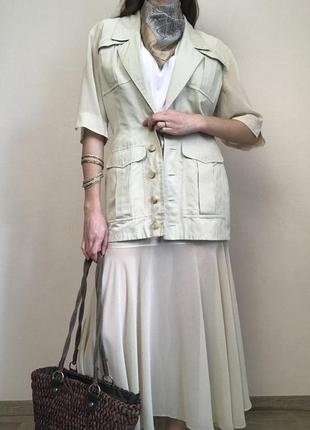 Жіночий костюм з спідницею юбкою вінтаж wallis exclusive стиль сафарі10 фото