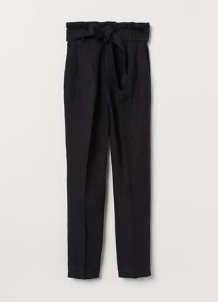 Новые натуральные брюки, брючки, штаны h&m, лен + вискоза