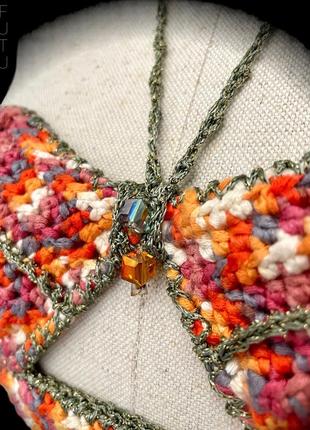 Вязаный купальник топ эксклюзив “киевская осень” futudesign