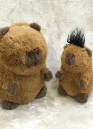 Мягкая игрушка-подушка капибара водосвинка 37см