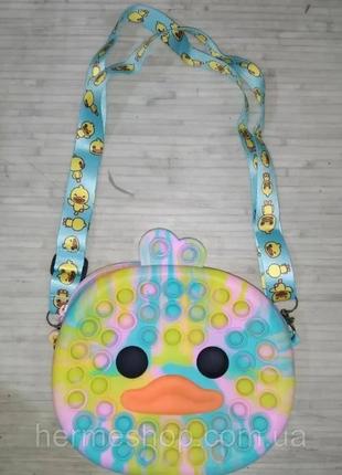 Сумка поп іт качечка 19*20 см
