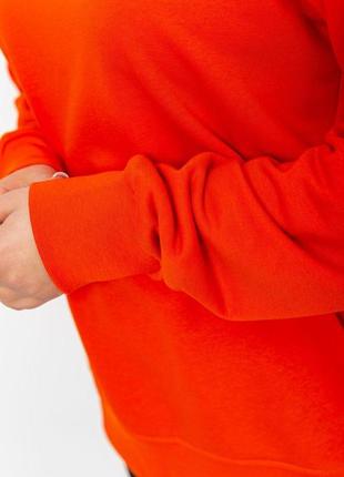 Батник женский однотонный  двухнитка, цвет оранжевый, 129r02045 фото