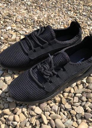 43-розмир кросівки progress чоловічі спортивні текстильні для бігу легке чорне літнє взуття сітка