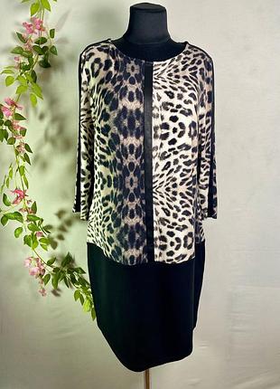 Роскошное трикотажное платье от 🇮🇹 бренду monari 🇮🇹 размер l, заниженная юбка в стиле 20-х