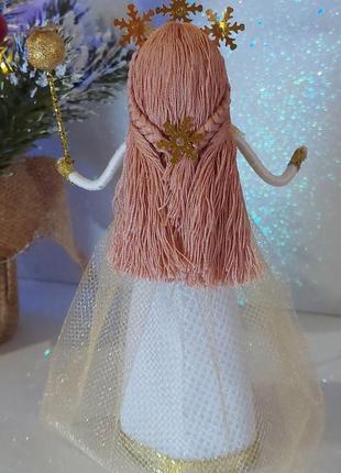 Кукла ручной работы "снегурочка"