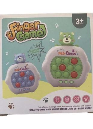 Электронный портативный pop it антистресс игрушка мишка
