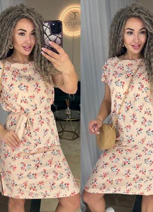 Женское летнее сукн мини,короткое платье, сарафан,цветочная легкая софт,короткое платье