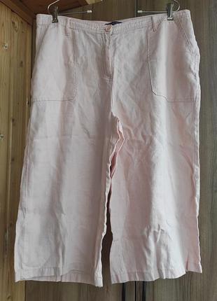 Бриджи капри льняные marks &amp; spencer р.56