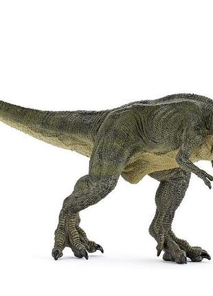 Фігурка papo динозавр бігаючий зелений т-рекс (тиранозавр), "фігурки динозаврів", 55027
