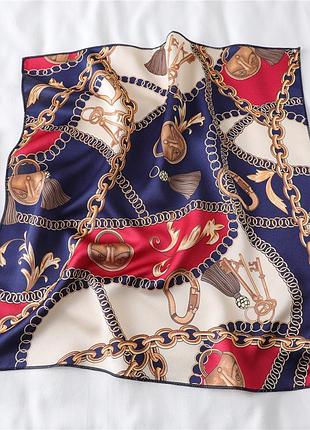 Хустка хустинка бандана на голову пов'язка на сумку на шию косинка платочек платок 12185