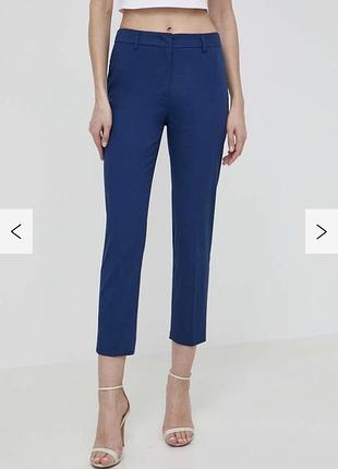 Maxmara стильные укороченные хлопковые брюки