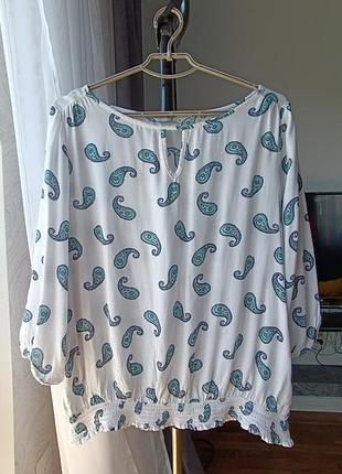 Вискозная легкая блуза на лето, размер l,xl, 2xl, качество люкс 👌