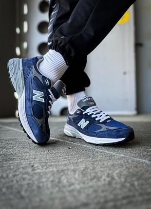 New balance 993 blue grey white, кроссовки мужские синие демисезонные, кроссовки мужские искушить